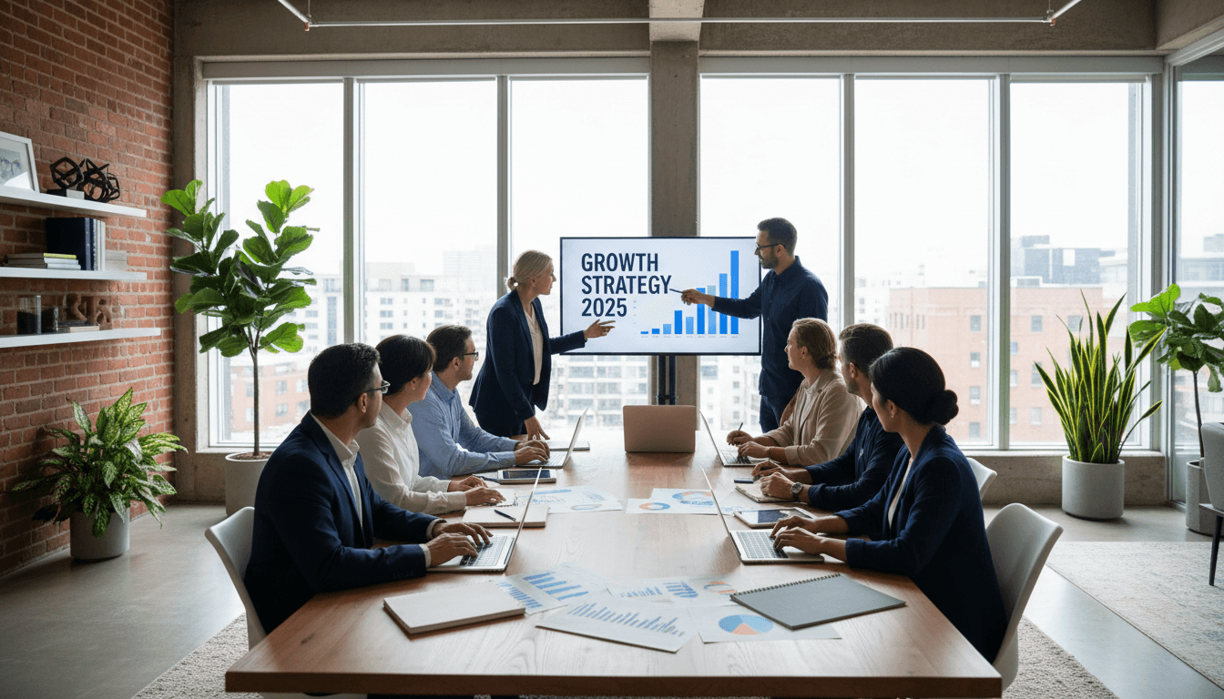 PrimeSync Solutions team working on automation strategy